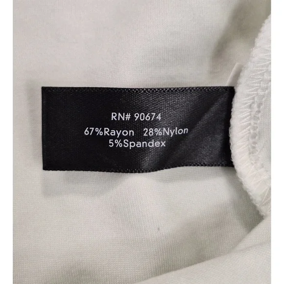 Boston Proper Women White Stirrup Tapered High Waist Pants Size Large - Picture 5 of 7